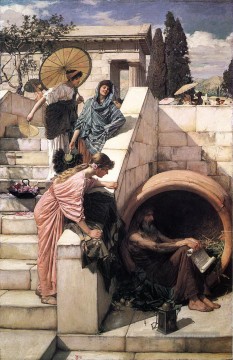 Diogène femme grecque John William Waterhouse Peinture à l'huile